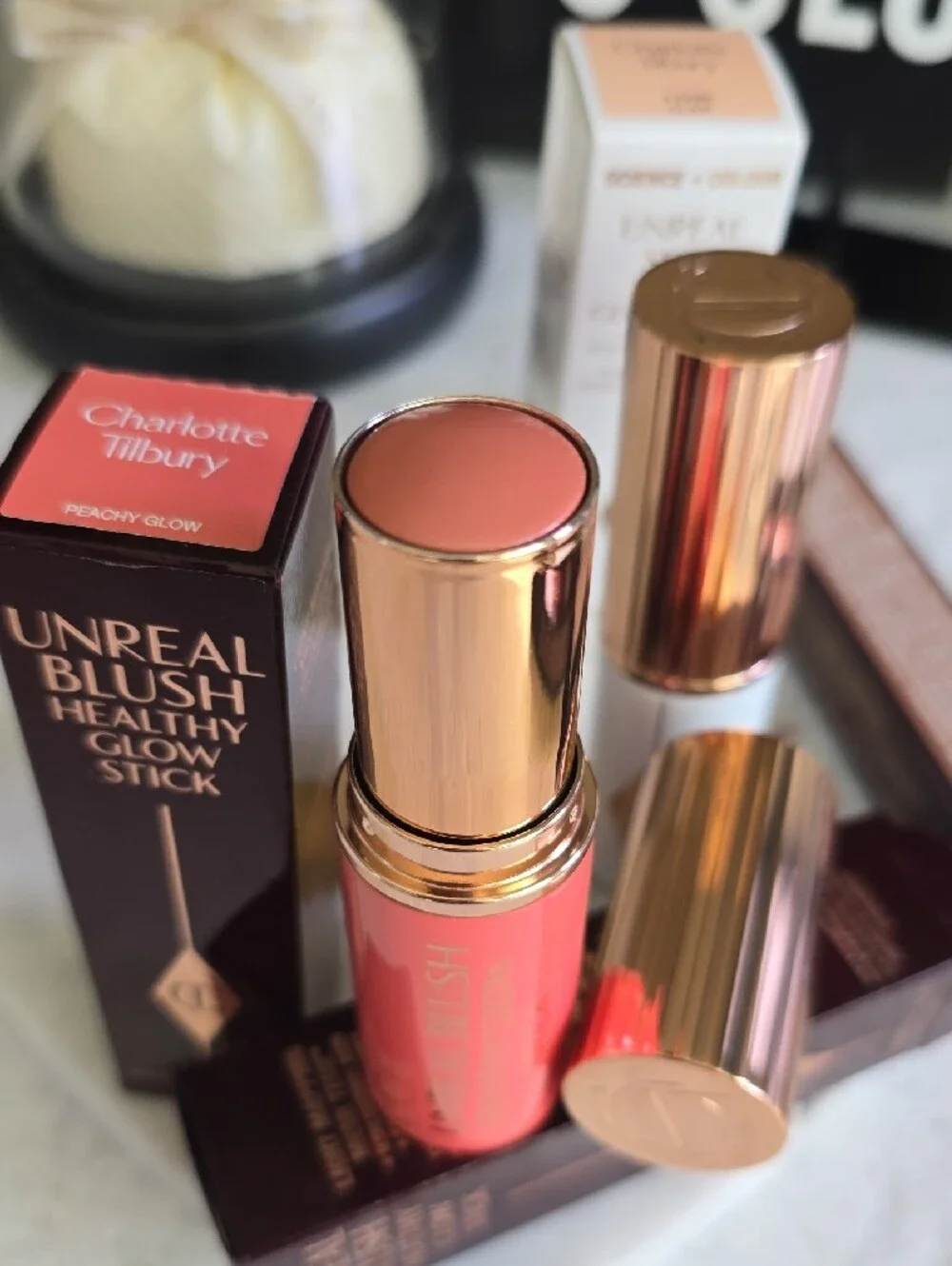 Charlotte Tilbury Unreal Blush Healthy Glow Stick — Peachy Peach Glow
